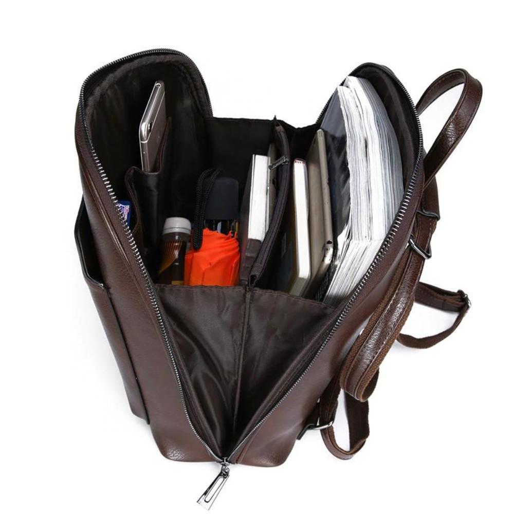 Naomi | Timeless Double Zip Backpack with Elegant Simplicity