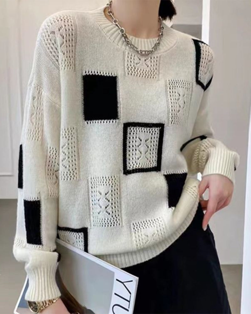 Nancy | Sweater and Patchwork
