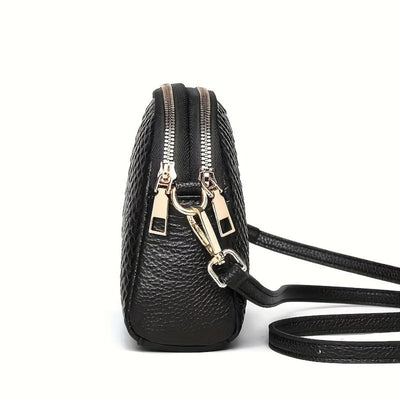 Cora | Chic Mini Crossbody Bag in Faux Leather with Crocodile Texture