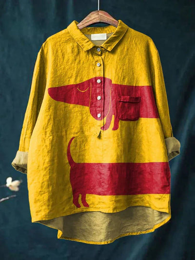 Charlie | Dog Art Blouse