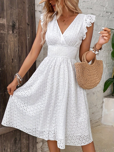 Amelia | Lace Dress with Ruffles