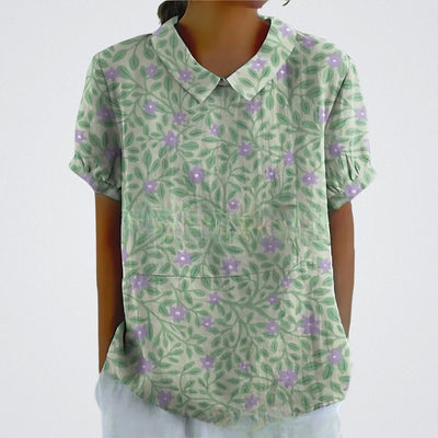 Valentine™ | Floral Linen Blouse