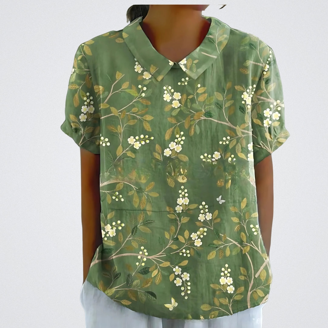 Valentine™ | Floral Linen Blouse