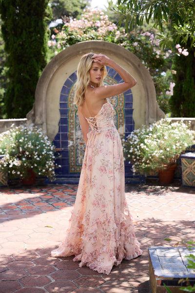 Serena™ | Peach Carpet Dress