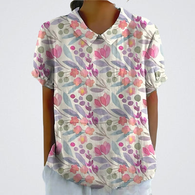 Valentine™ | Floral Linen Blouse