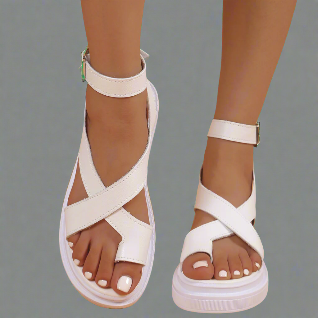 Elsweth | Summer sandals with a thick sole made from premium materials