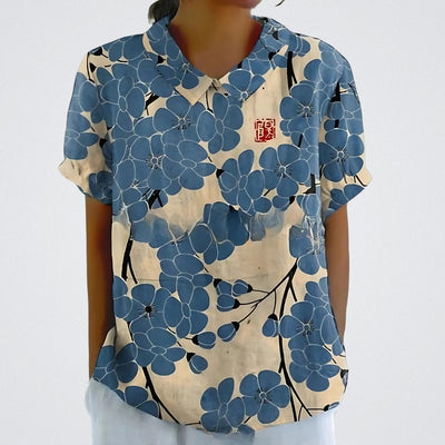 Valentine™ | Floral Linen Blouse