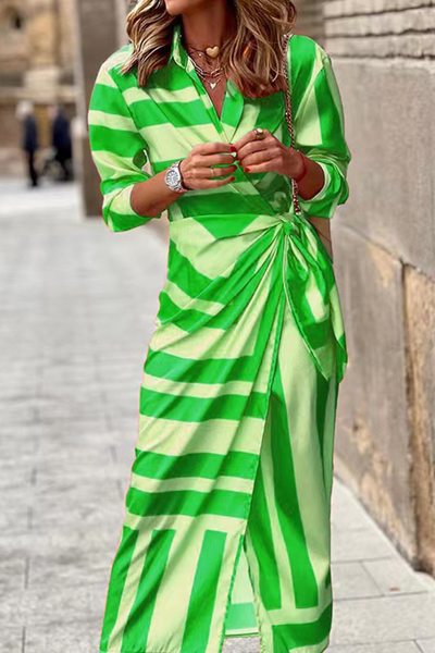 Helmi -| Spring Summer Fashion Print Dress