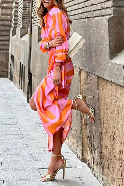 Helmi -| Spring Summer Fashion Print Dress