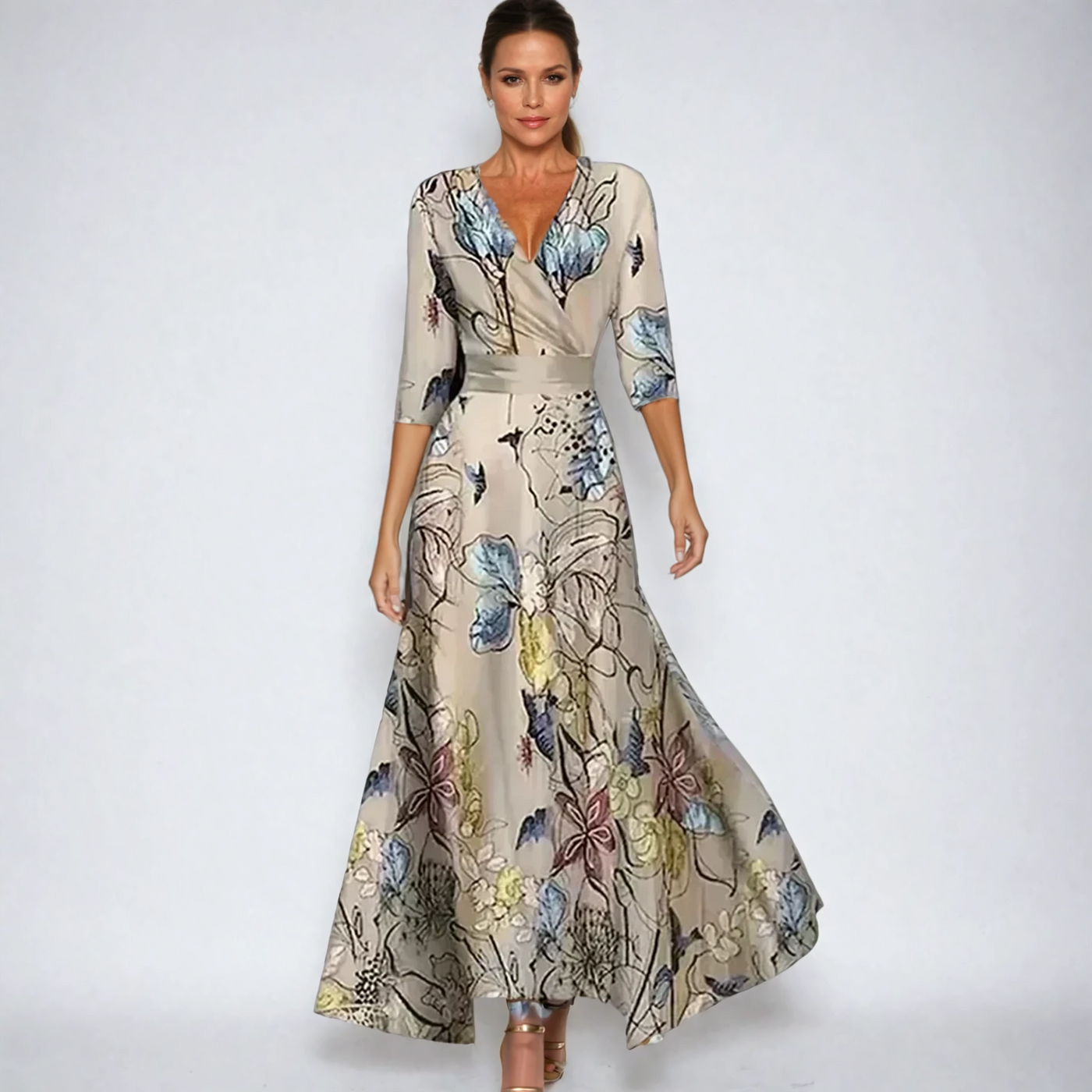 Emily | Flared Floral Dress