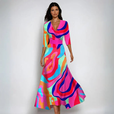 Emily | Flared Floral Dress