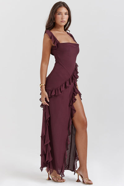 Meissa | Dress with Asymmetrical Ruffles