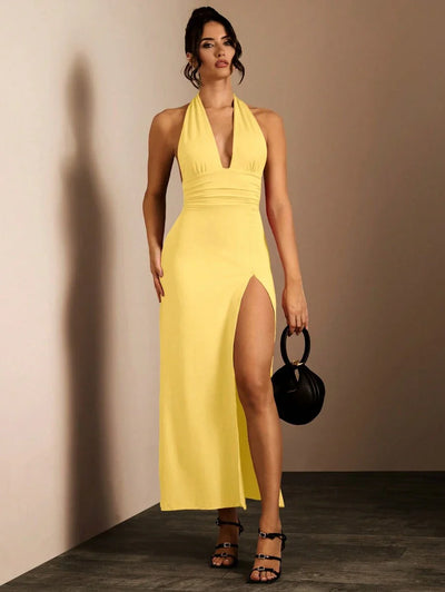 Danuta | Evening Maxi Dress with a Split