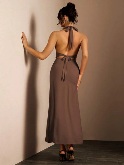 Danuta | Evening Maxi Dress with a Split