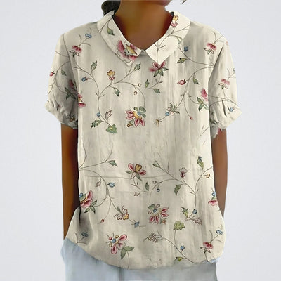 Valentine™ | Floral Linen Blouse