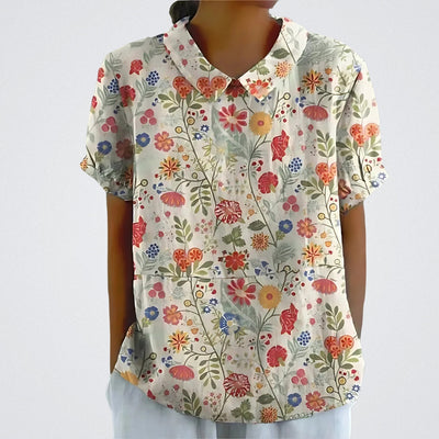 Valentine™ | Floral Linen Blouse