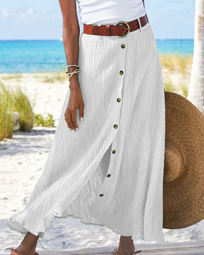 Syndy™ | Flowing Skirt with Buttons