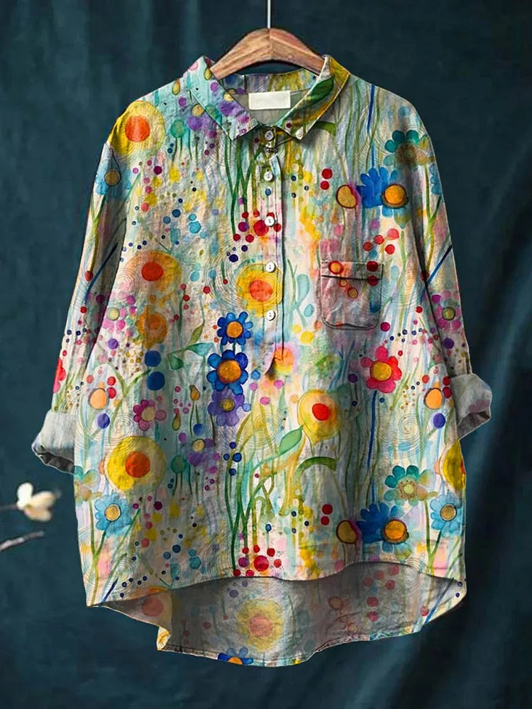 Peace Hippie Art Blouse