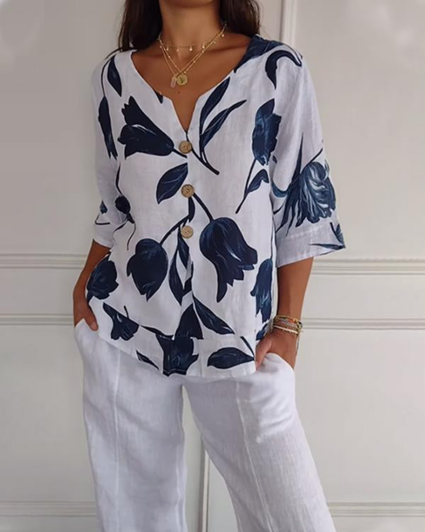 Elisa | Loose Floral Shirt