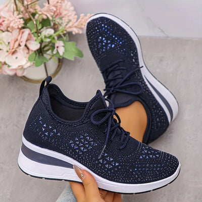 Giselle – Orthopaedic Trainers with Sparkling Rhinestones