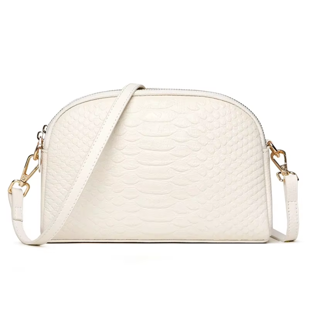 Cora | Chic Mini Crossbody Bag in Faux Leather with Crocodile Texture