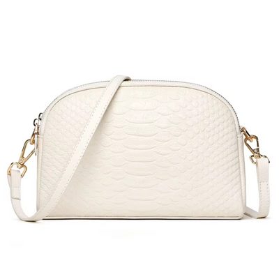 Cora | Chic Mini Crossbody Bag in Faux Leather with Crocodile Texture