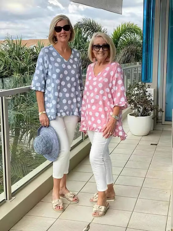 Chloe | V-Neck Élegante Top