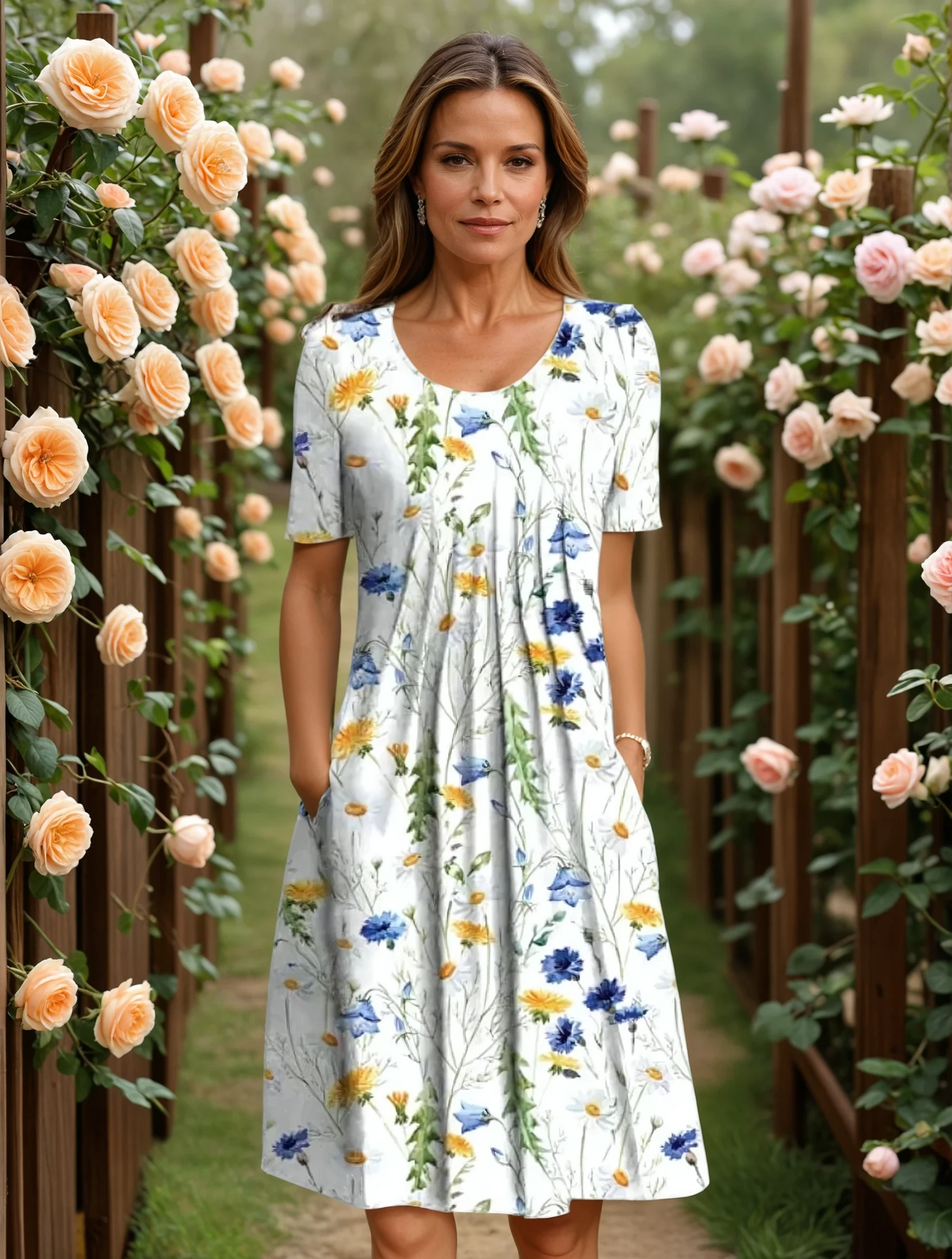 Marga | Elegant Midi Dress for Any Occasion