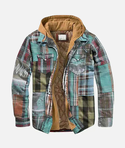 Men's Exclusive | Patchwork Check Jacket