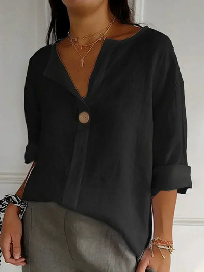 Jessa | Loose V-Neck Blouse