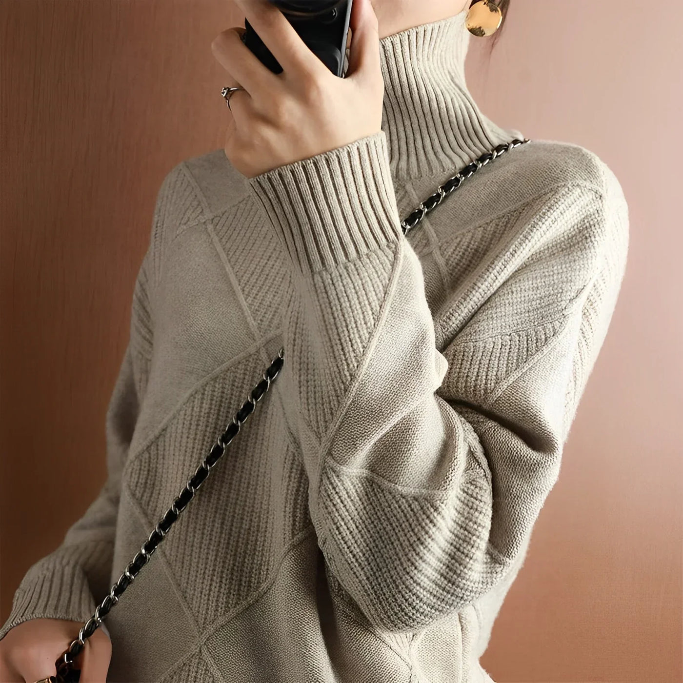 Marcelle | Chunky Roll Neck Jumper