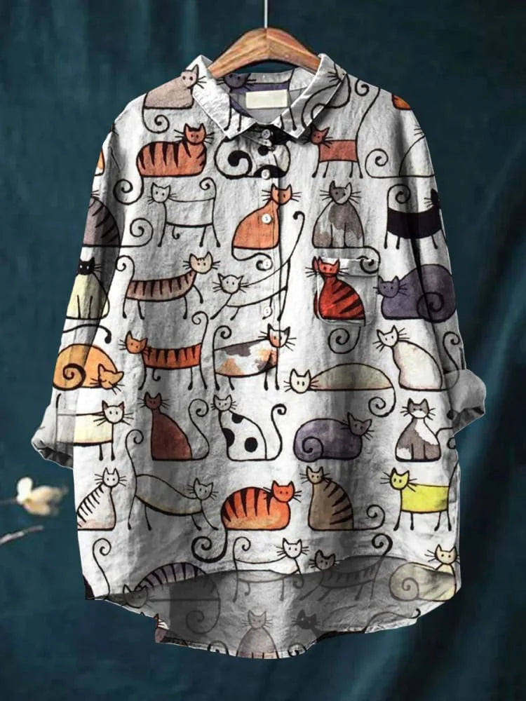 Urulu | Cat Art Blouse