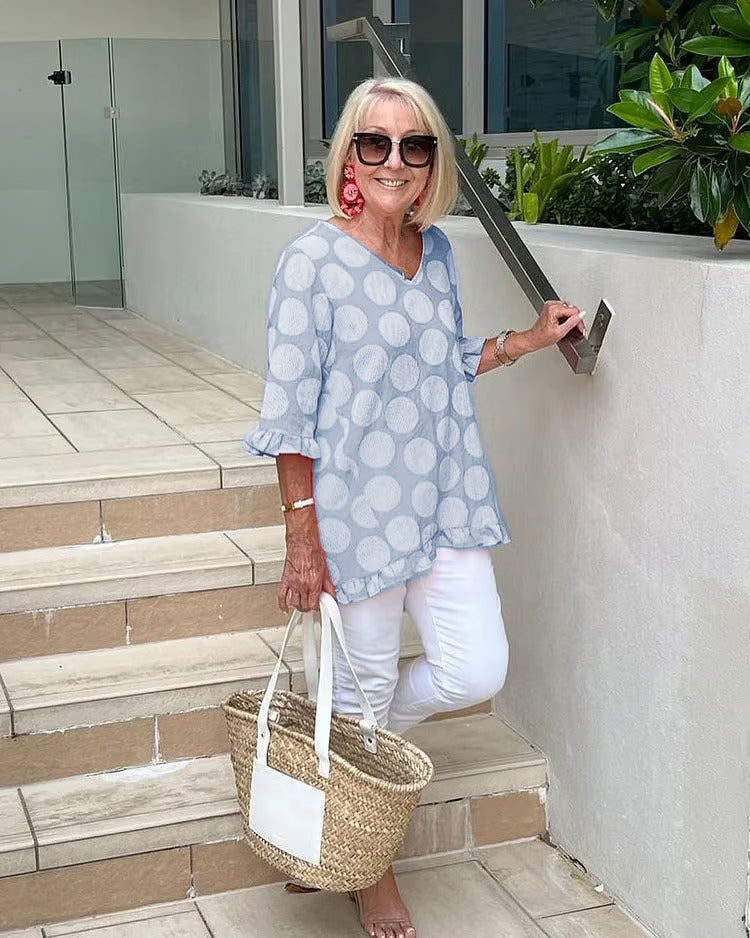 Chloe | V-Neck Élegante Top