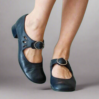 Denisa | Orthopaedic Leather Sandals with Comfortable Heel