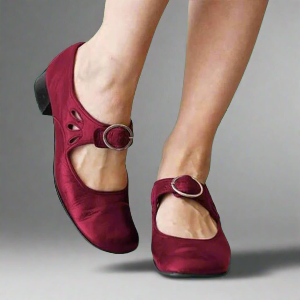 Denisa | Orthopaedic Leather Sandals with Comfortable Heel