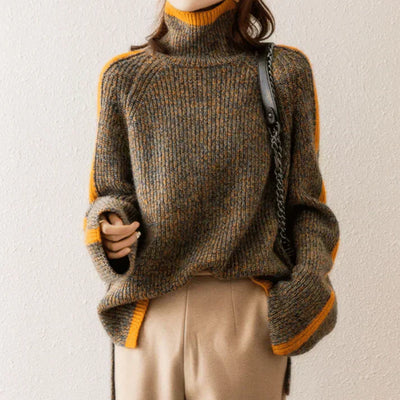 Sandra | Cashmere High Neck Sweater
