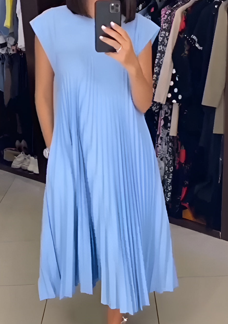 Simone | Light and Elegant Pleated Dress