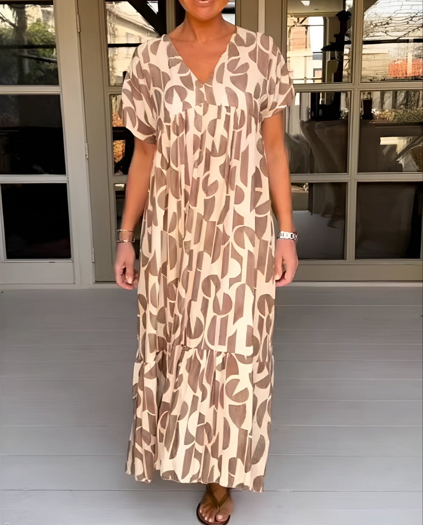 Colette | Lightweight Dress with V-Neck