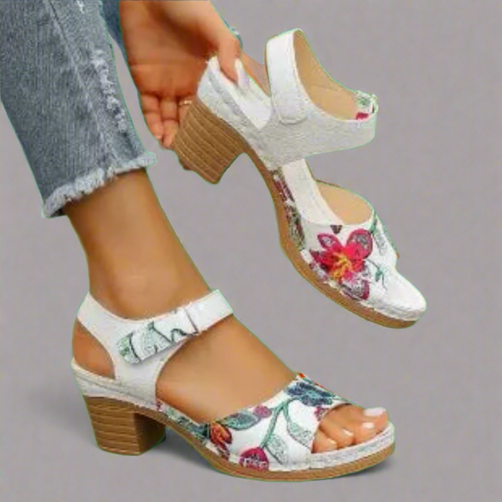 Marisa | Handcrafted Peep-Toe Sandals from Premium Materials