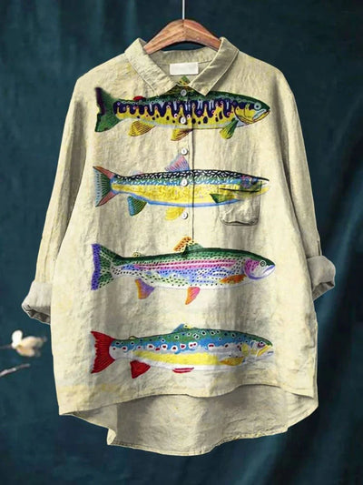 Joanne | Fish Art Blouse