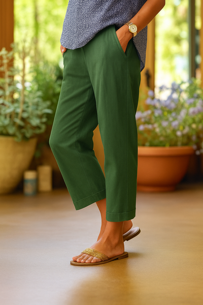 Brigida | Summer Trousers Made of Linen and Cotton