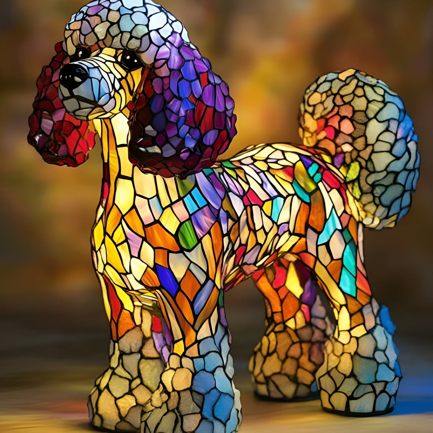 Gigi | Magisk Dog Lamp in Coloured Glass