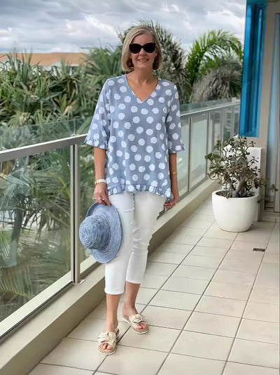 Chloe | V-Neck Élegante Top