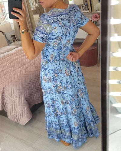 Wibia | Floral Dress with V-Neck