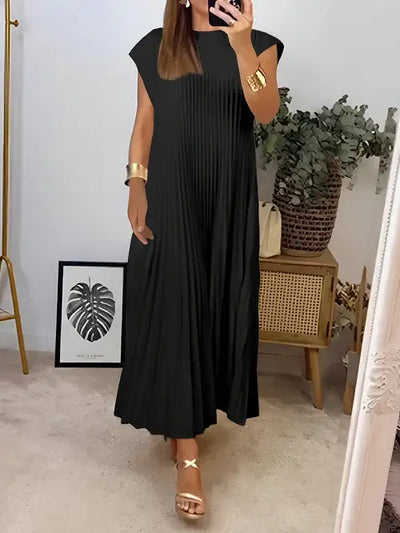 Simone | Light and Elegant Pleated Dress