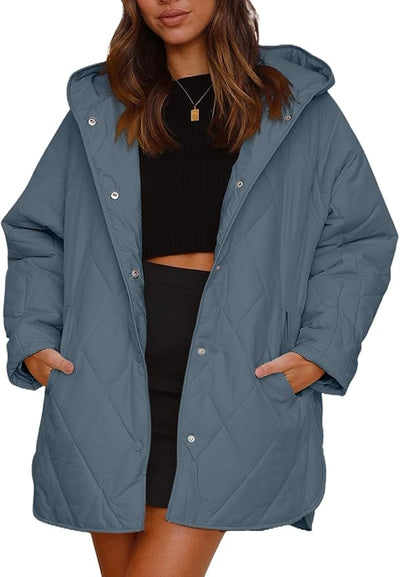 Lisbeth | Lightweight waterproof padded jacket with hood