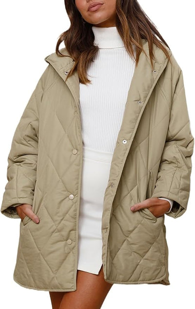 Lisbeth | Lightweight waterproof padded jacket with hood