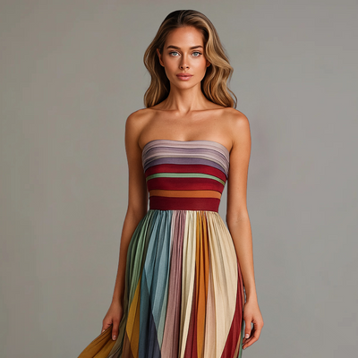 Patricia™ | Colourful Sleeveless Dress