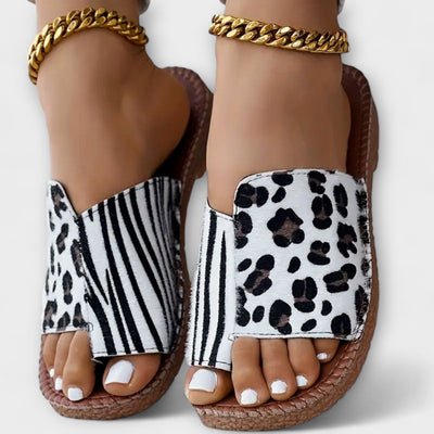 Delicious Two-Colour Leopard Print Sliders
