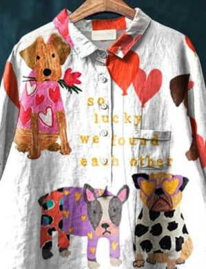 Laura | Dog Art Blouse